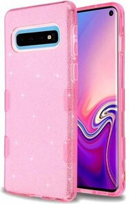 Samsung S10 - Glitter Back Cover - Roze