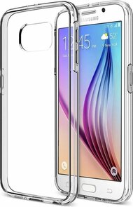 Samsung S6 Edge - Siliconen Back Cover - Transparant