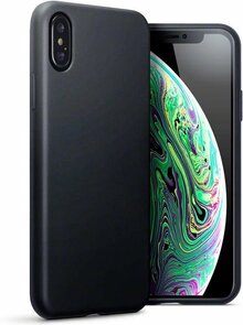 iPhone X &amp; XS - Siliconen Back Cover - Zwart
