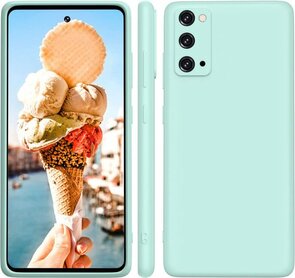 Samsung S20 FE - Siliconen Back Cover - Turquoise