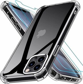 iPhone 12 Pro Max - Anti Shock &amp; 2X Glas - Transparant