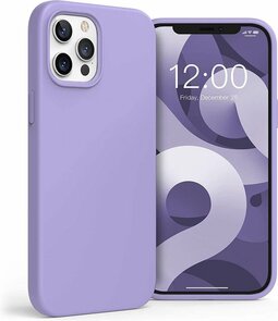 iPhone 12 Pro Max - Siliconen Back Cover - Paars