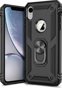 iPhone XR - Armor met Kickstand Ring - Zwart