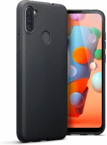 Samsung M11 - Siliconen Back Cover - Zwart