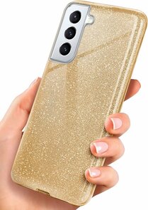 Samsung S23 Plus - Glitter Back Cover - Goud
