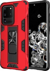 Samsung S20 Ultra Rood - Magnetic Kickstand Armor Case