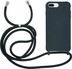 iPhone 7 Plus &amp; 8 Plus Groen - TPU Back Cover met Koord