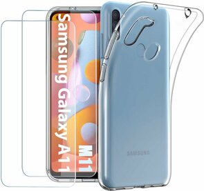 M11 - Back Cover &amp; 2X Glas - Transparant