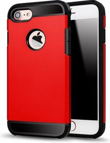 iPhone 7 &amp; 8 - Hybrid Amor Case - Rood