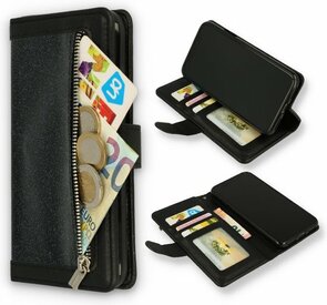 iPhone 11 Pro Max Zwart - Rits Book Case